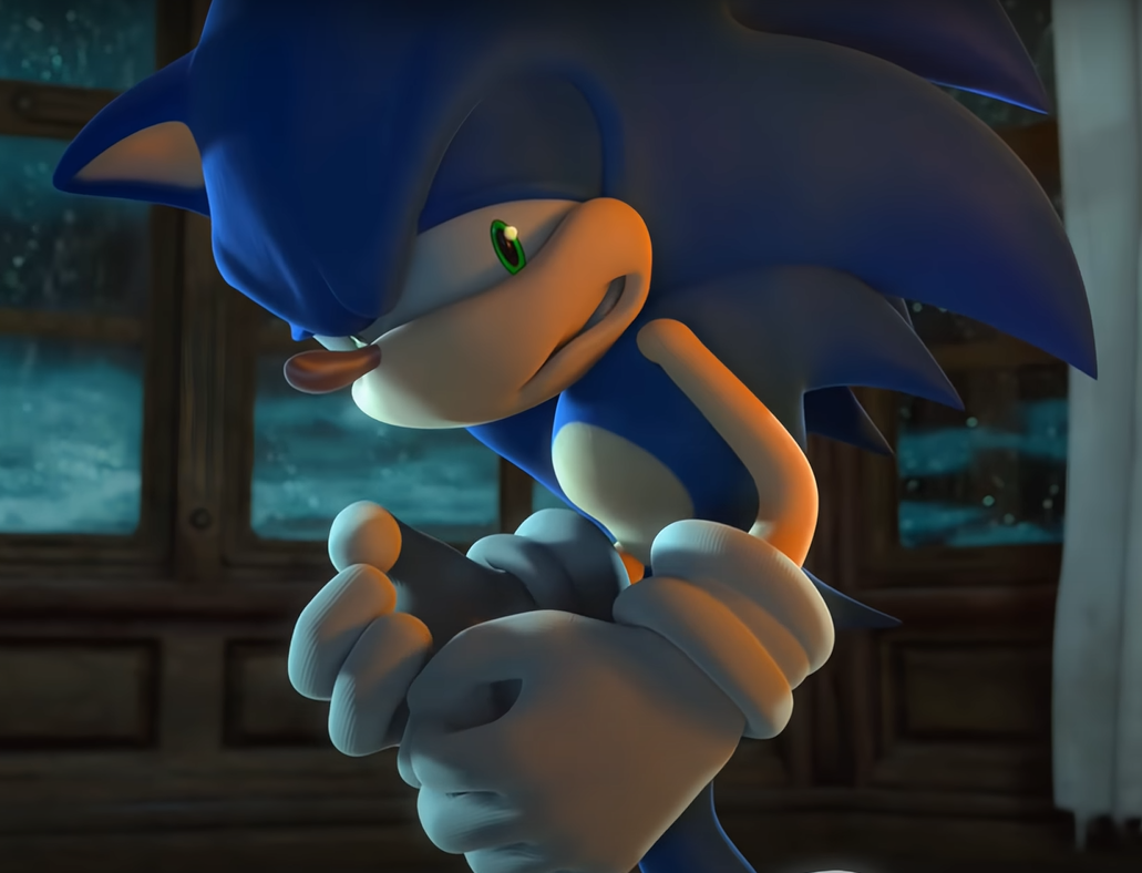 High Quality Sonic Scared Blank Meme Template