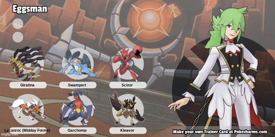 Try to defeat me! | image tagged in pokemon,trainer card,team distortion | made w/ Imgflip meme maker