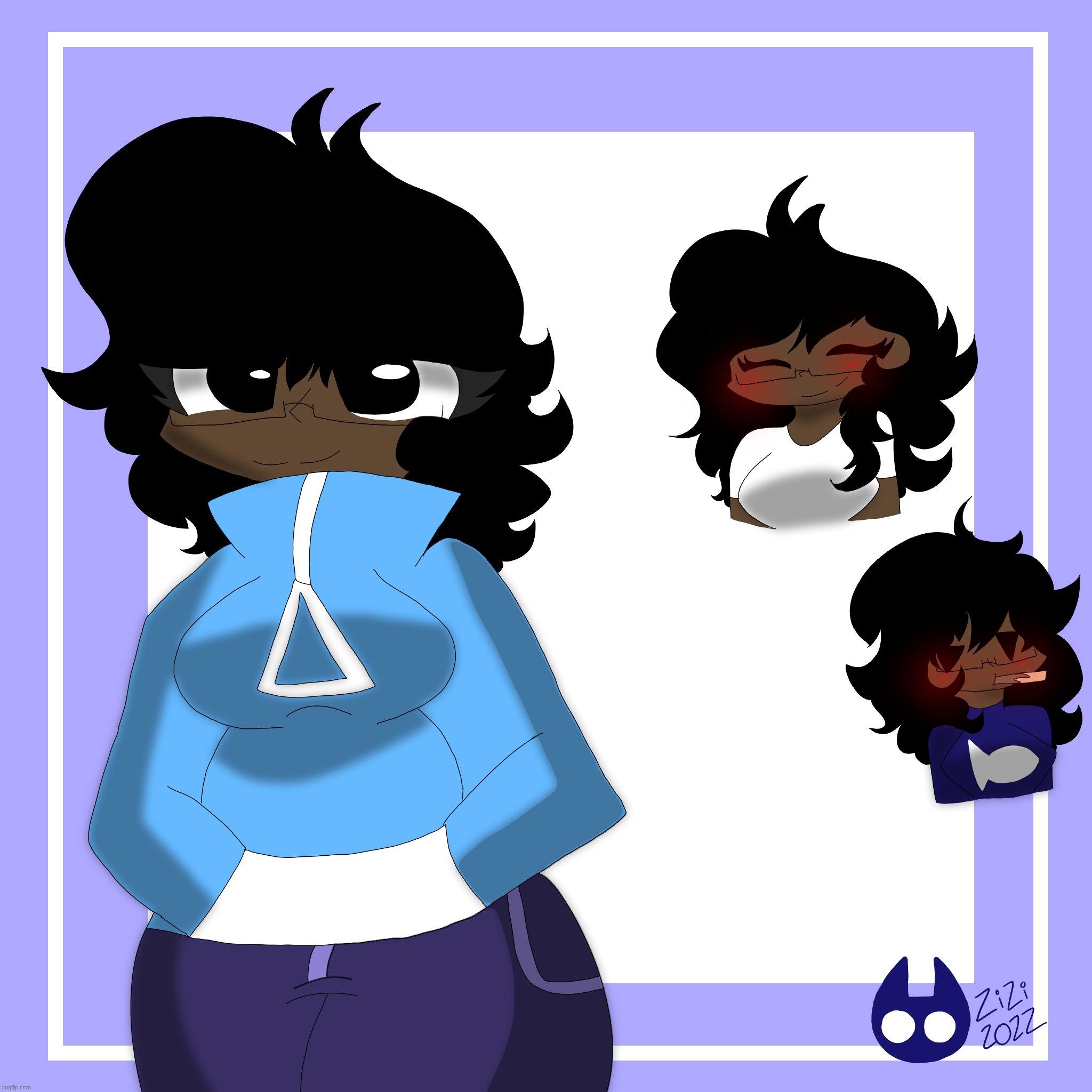 I decided to draw Myself for some reason- | image tagged in zizi,dunno if this is a true sona- | made w/ Imgflip meme maker