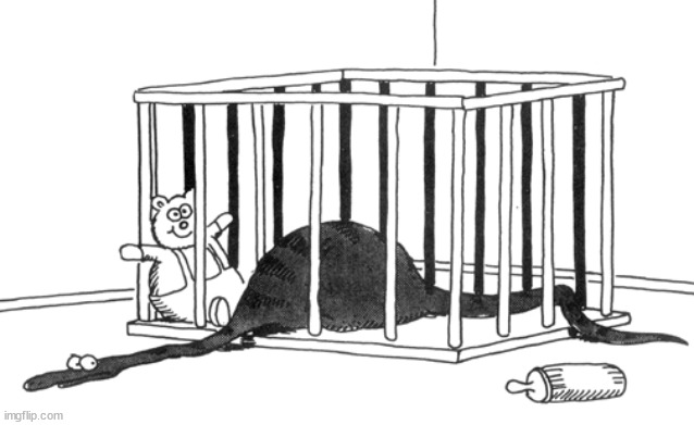 The only Far Side Comic that Larson never submitted for obvious reasons. | image tagged in dark humor,the far side | made w/ Imgflip meme maker