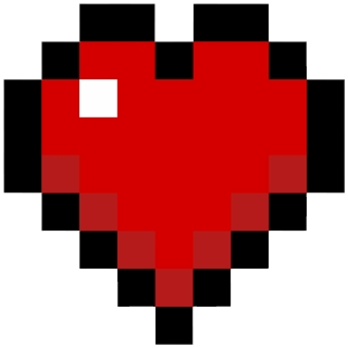 Minecraft Heart Blank Template Imgflip