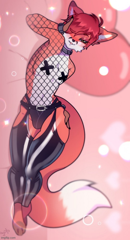 By Freakster | image tagged in furry,femboy,cute,latex | made w/ Imgflip meme maker