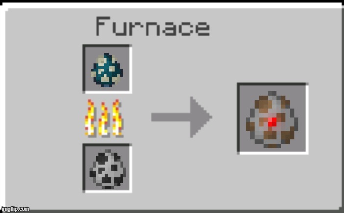 Minecraft furnace | image tagged in minecraft furnace | made w/ Imgflip meme maker