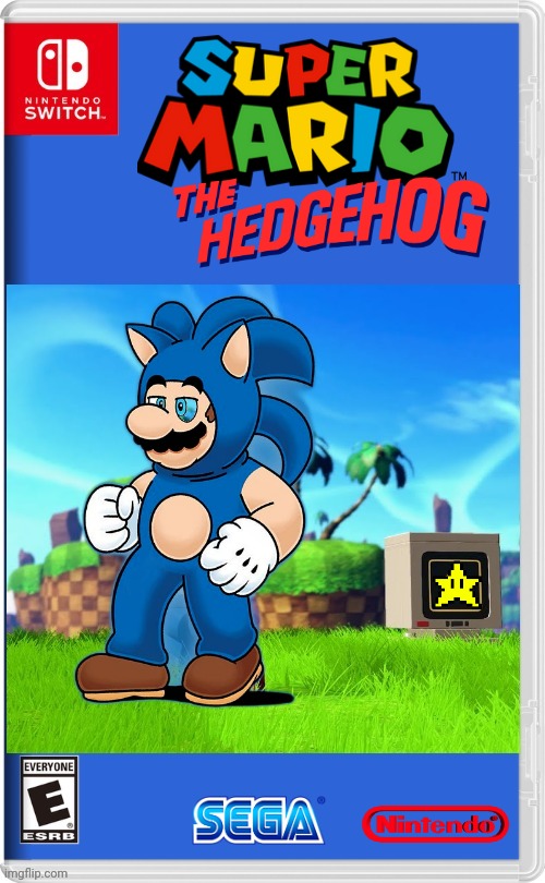 SONIC MARIO | image tagged in nintendo switch,sonic the hedgehog,super mario bros,sonic mario,fake switch games | made w/ Imgflip meme maker