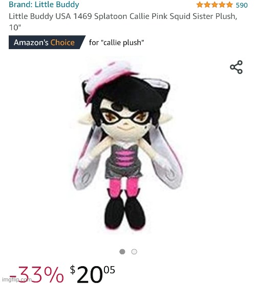 @Oomi_boi, I found a callie plush | made w/ Imgflip meme maker