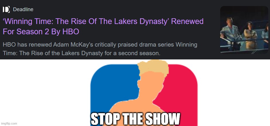 Jerry West Not Too Happy About HBO's Winning Time |  STOP THE SHOW | image tagged in sports,hbo,lakers,logo,memes | made w/ Imgflip meme maker