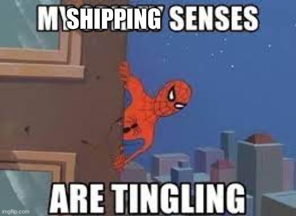 My Spidey Senses Are Tingling | SHIPPING | image tagged in my spidey senses are tingling | made w/ Imgflip meme maker