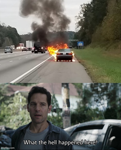 image tagged in what the hell happened here | made w/ Imgflip meme maker