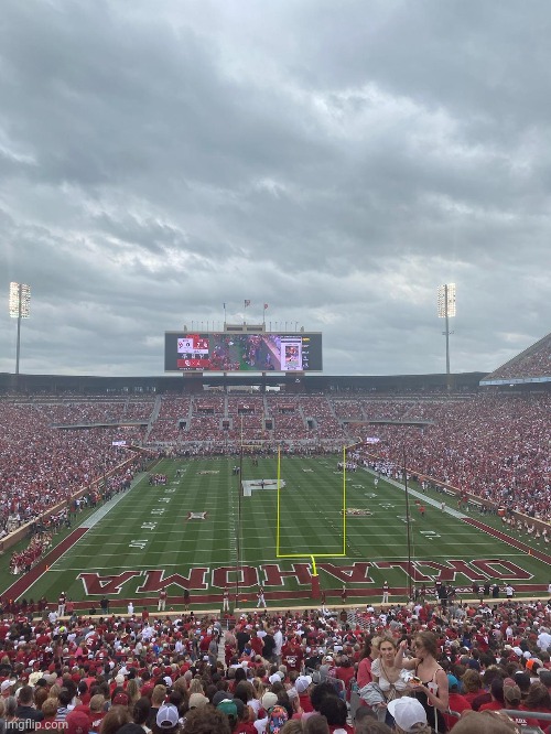 OU spring game. Stadium is packed! More Sports