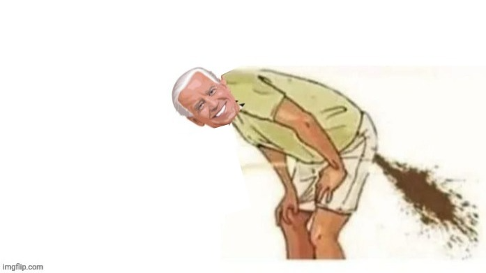 Joe Biden craps his pants template Blank Meme Template