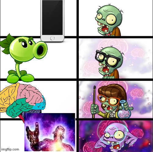 Pvz heroes Levels of smort | image tagged in pvz heroes levels of smort | made w/ Imgflip meme maker
