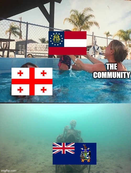 Congratulations if you understand | THE COMMUNITY | image tagged in mother ignoring kid drowning in a pool | made w/ Imgflip meme maker