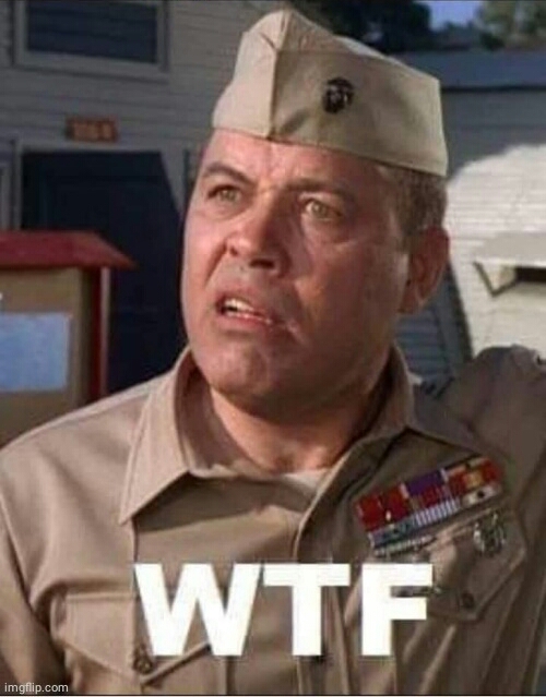 High Quality WTF Sgt Carter Blank Meme Template