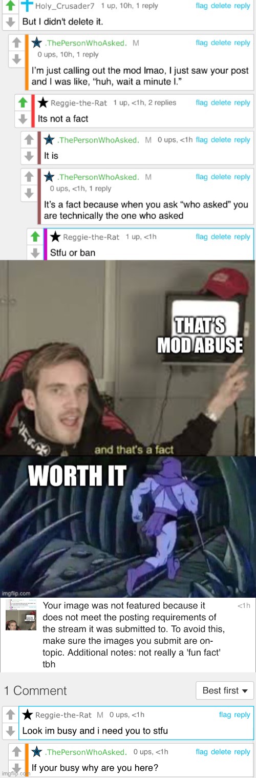 Stupid mf (Update: “To monitor me” he says | made w/ Imgflip meme maker