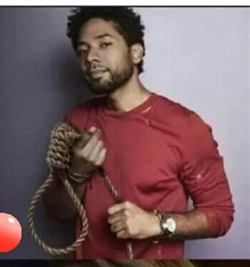 High Quality Jussie Smollett lynched noose Blank Meme Template