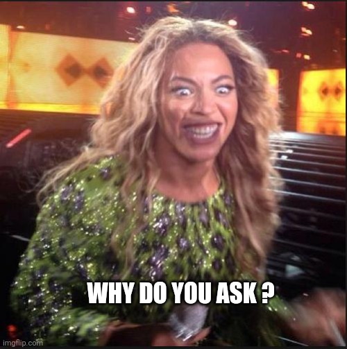 Memes, Beyonce | WHY DO YOU ASK ? | image tagged in memes beyonce | made w/ Imgflip meme maker