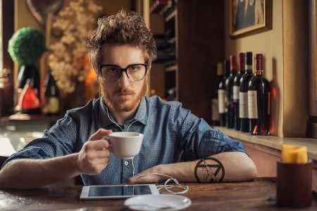 High Quality Hipster coffee snob Blank Meme Template
