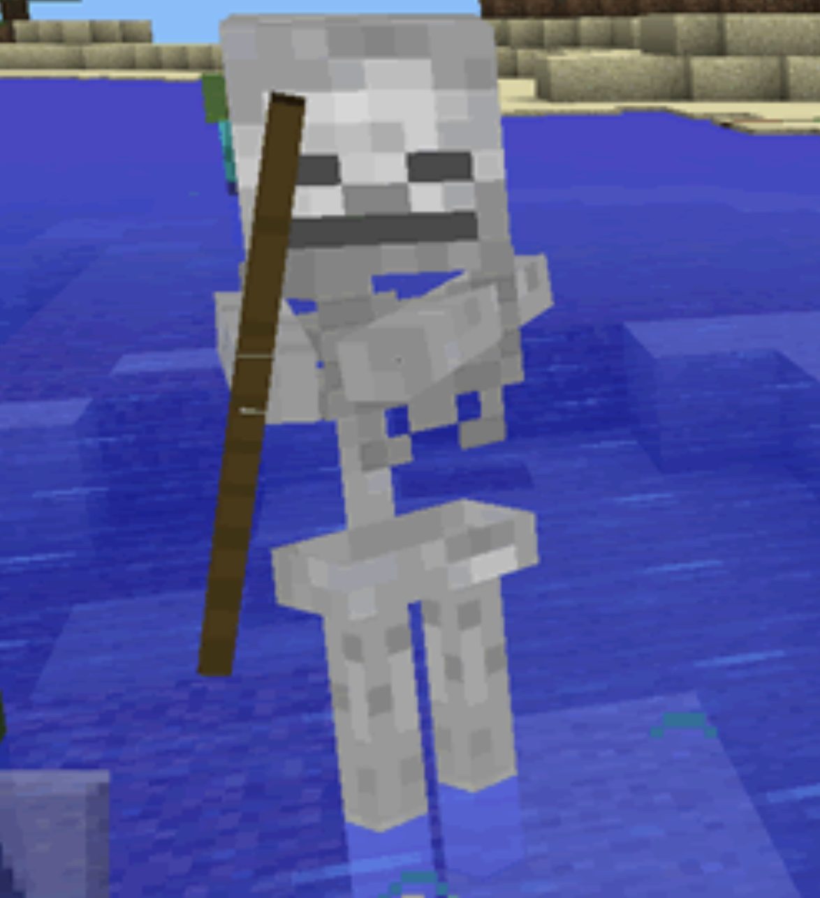 High Quality Minecraft Skeleton will decide your fate Blank Meme Template
