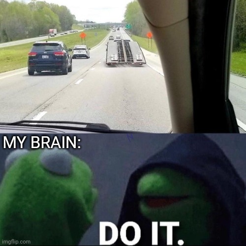 I shouldn't... | MY BRAIN: | image tagged in the fast and the furious,do it,darth sidious,evil kermit,car memes,memes | made w/ Imgflip meme maker