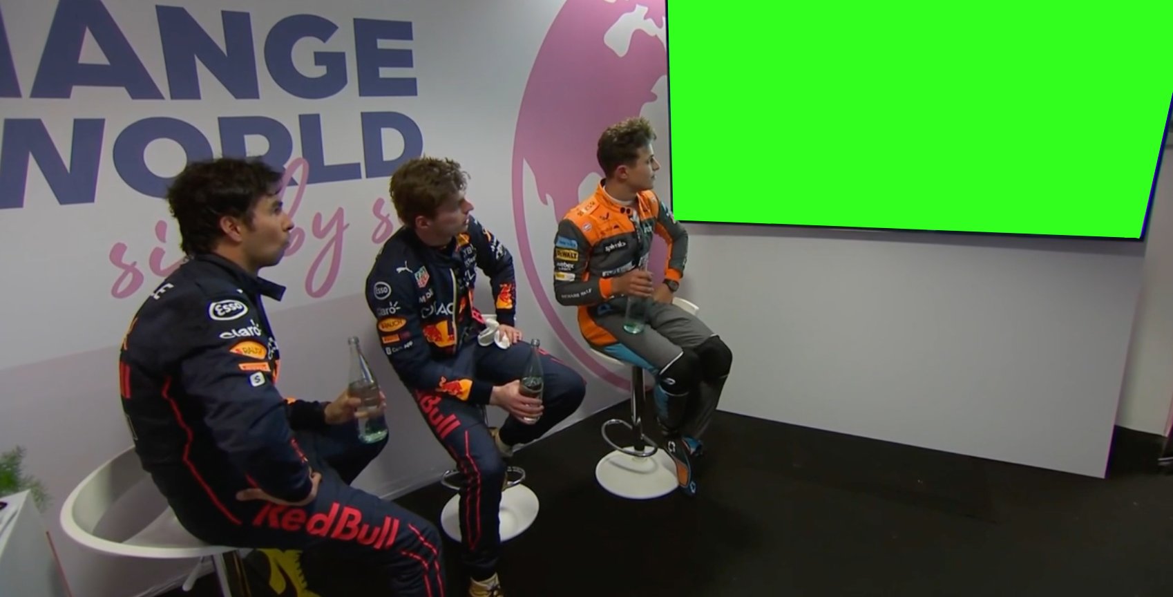 High Quality F1 cooldown room reaction Blank Meme Template