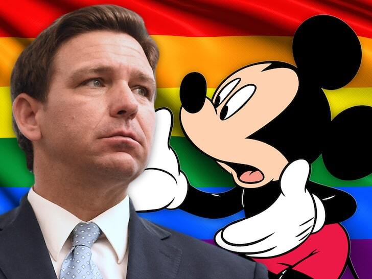 High Quality DeSantis vs Mickey Mouse Blank Meme Template