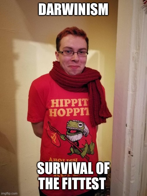 soy boy | DARWINISM SURVIVAL OF THE FITTEST | image tagged in soy boy | made w/ Imgflip meme maker