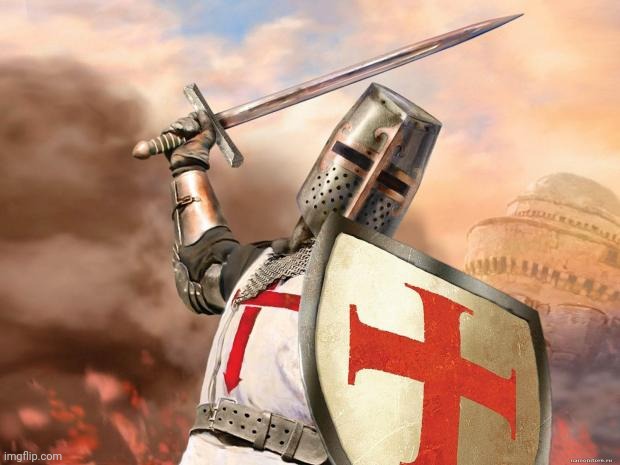 DEUS VULT | image tagged in crusader | made w/ Imgflip meme maker