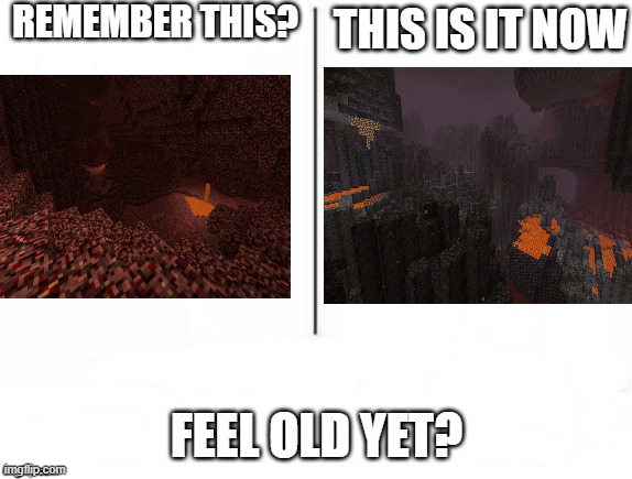 Feel old yet | REMEMBER THIS? THIS IS IT NOW; FEEL OLD YET? | image tagged in feel old yet | made w/ Imgflip meme maker