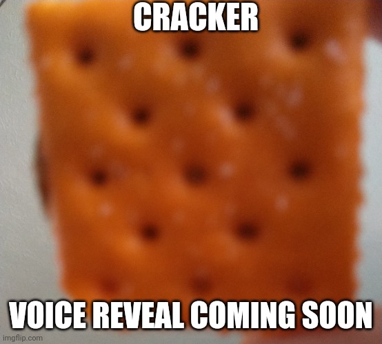 CRACKER; VOICE REVEAL COMING SOON | made w/ Imgflip meme maker