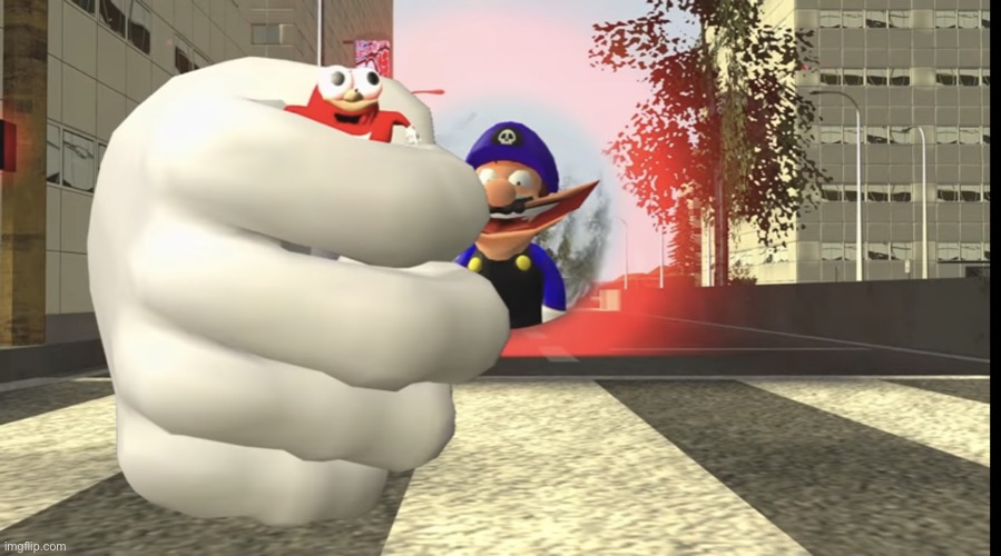 SMG3 Kidnapping Ugundan Knuckles | image tagged in smg3 kidnapping ugundan knuckles | made w/ Imgflip meme maker