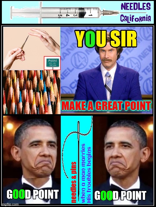 Sometimes B(♯) sharp; Never B(♭) flat; Always B(♮) natural | O; MAKE A GREAT POINT | image tagged in vince vance,colored pencils,obama,syringe,memes,needles | made w/ Imgflip meme maker