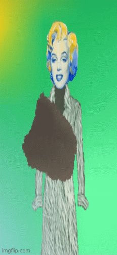 Another Marilyn Moo-nroe Moo-vie! | image tagged in gifs,fashion,marilyn monroe,pop art,blonde,brian einersen | made w/ Imgflip images-to-gif maker