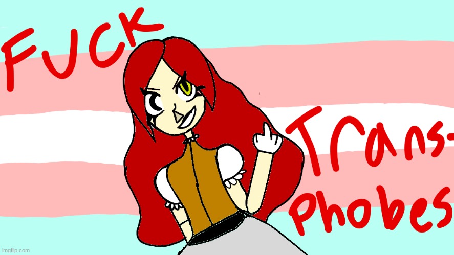 Lunaria here! enjoy me saying fuck transphobes | made w/ Imgflip meme maker