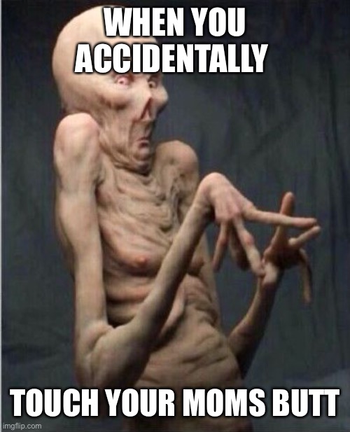 WHY!!! | WHEN YOU ACCIDENTALLY; TOUCH YOUR MOMS BUTT | image tagged in ewww,mom,bruh moment | made w/ Imgflip meme maker