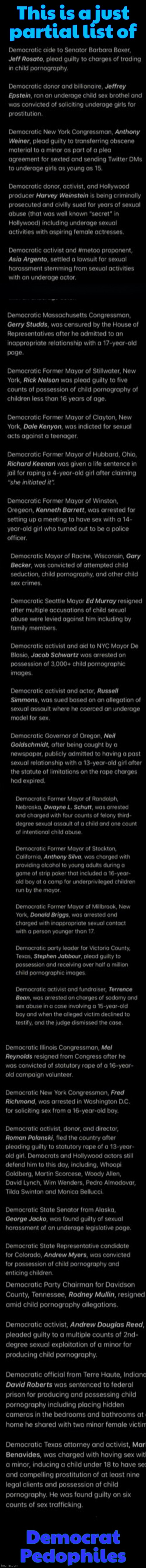 Democrat pedos Blank Meme Template