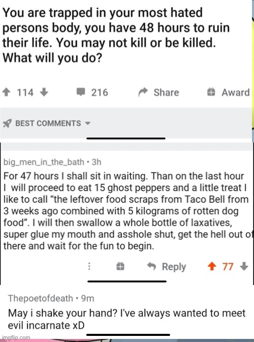 This is the greatest thing I’ve ever read lmao | image tagged in memes | made w/ Imgflip meme maker