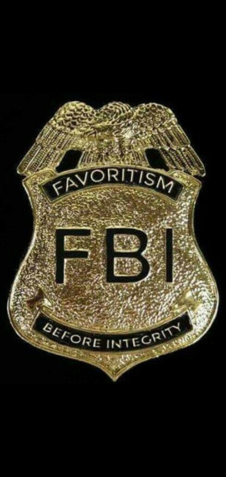 High Quality FBI badge Favoritism Before Integrity Blank Meme Template