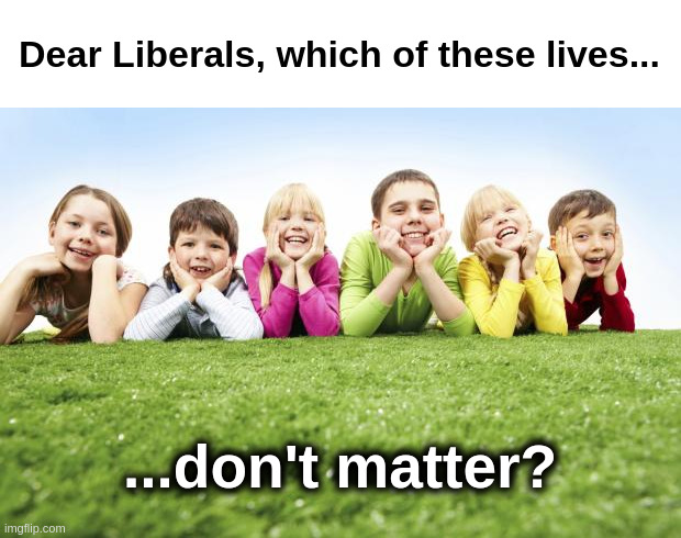 Whose Lives Matter? |  Dear Liberals, which of these lives... ...don't matter? | image tagged in liberals,progressives,democrats,blm,black lives matter,all lives matter | made w/ Imgflip meme maker