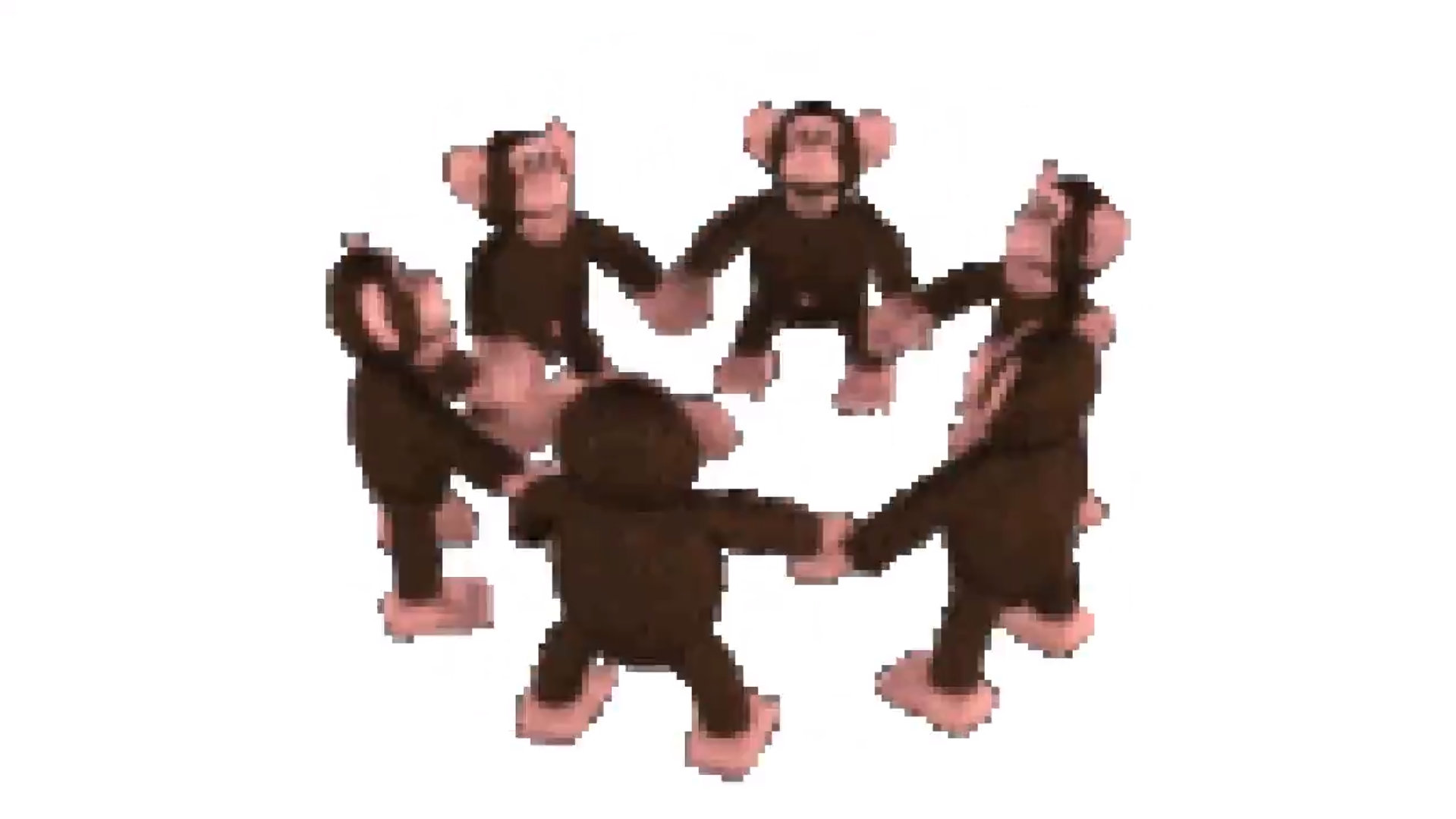 happy monkey circle Blank Meme Template