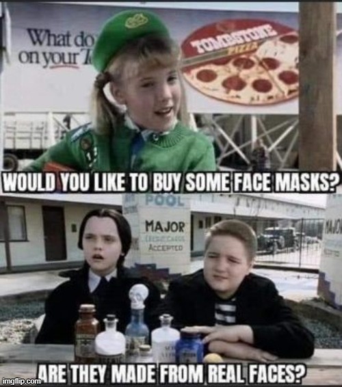 Are they made with real faces ? | image tagged in masks | made w/ Imgflip meme maker