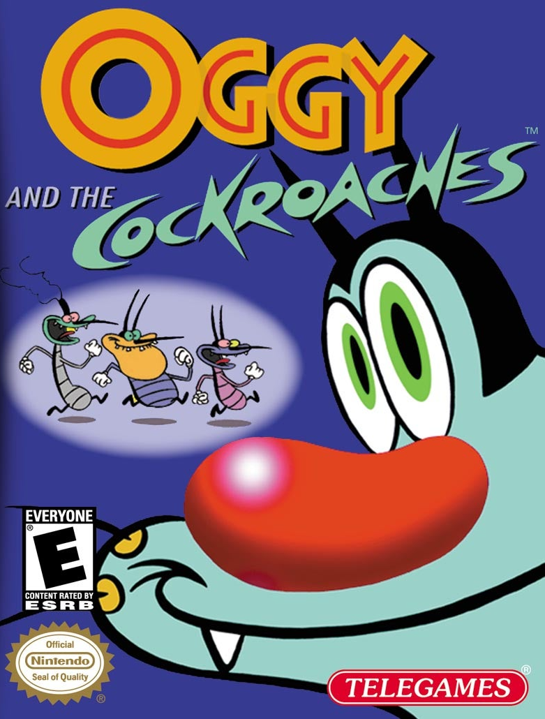 High Quality Oggy Game Blank Meme Template