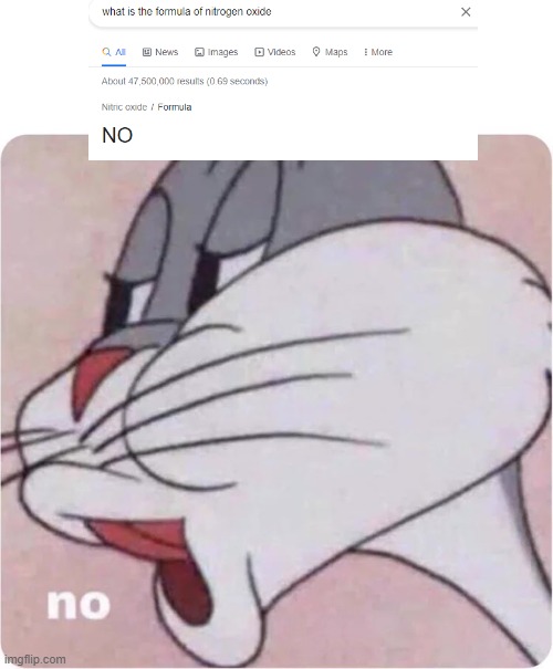 No | image tagged in bugs bunny no | made w/ Imgflip meme maker