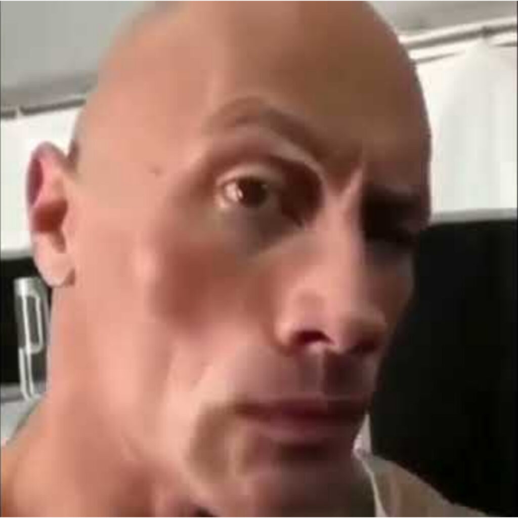 The rock Blank Meme Template