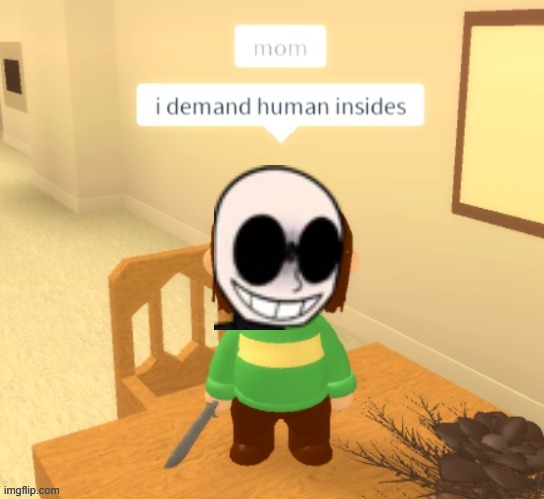 Oh no Eteled | image tagged in chara what,eteled dreemurr,undertale,roblox | made w/ Imgflip meme maker