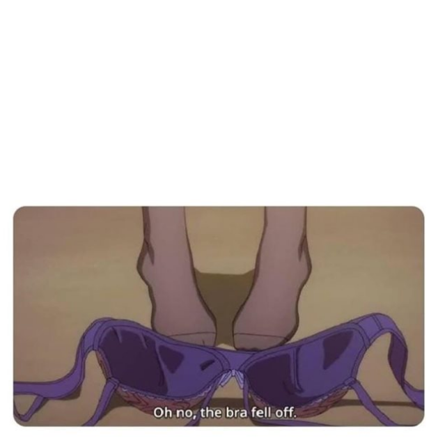 Bra fell off - 1:1 Blank Meme Template