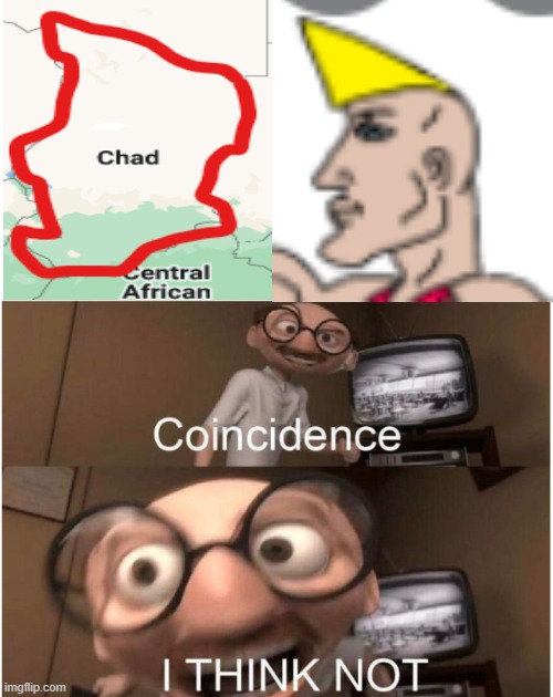Holy Moly Macoroni | image tagged in coincidence i think not,chad | made w/ Imgflip meme maker