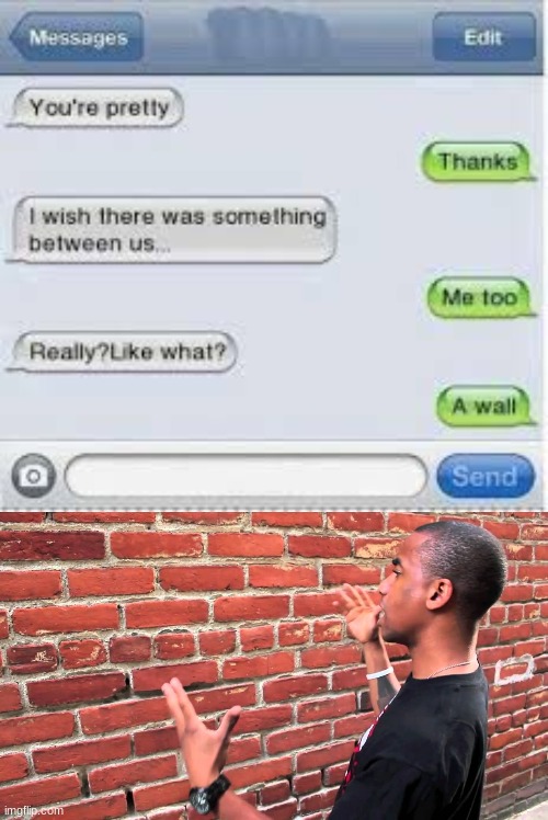 idk if this is a repost... | image tagged in talking to wall | made w/ Imgflip meme maker