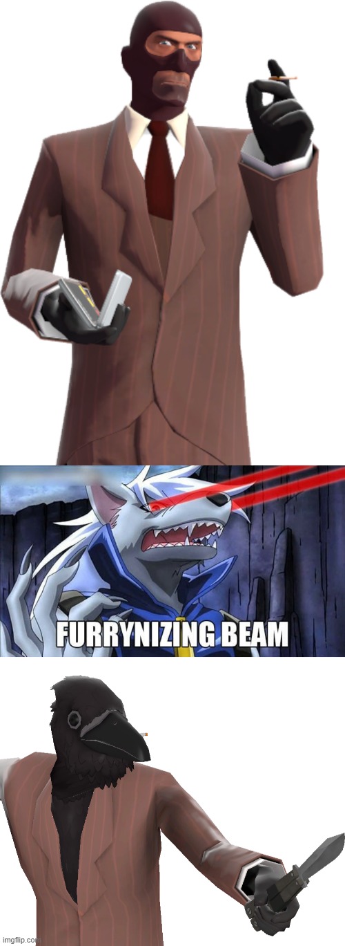 Gentlemen (⌐■_■) | image tagged in furrynizing beam,tf2,team fortress 2,furry,memes,funny | made w/ Imgflip meme maker