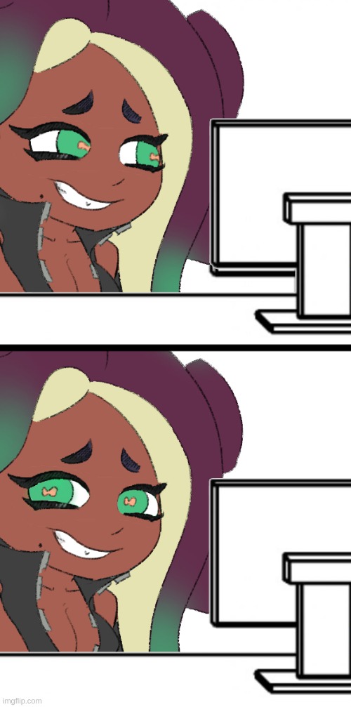 hide the pain marina | image tagged in hide the pain marina | made w/ Imgflip meme maker
