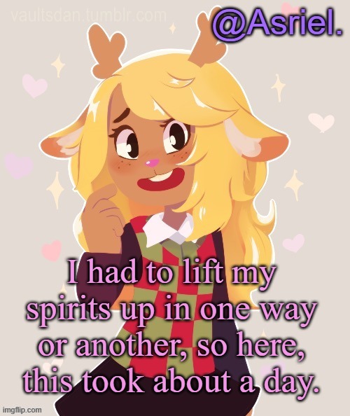 comments | I had to lift my spirits up in one way or another, so here, this took about a day. | image tagged in asriel's noelle temp noelle best | made w/ Imgflip meme maker